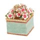 thumbnail image 3 of Caja de baratijas pintada a mano, caja de almacenamiento de tesoros, escultura, regalos decorativos, decoración Azul, 3 of 9