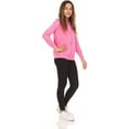 thumbnail image 5 of Pink Angel 2-Pack Girls Zip Up Hoodie, Kids Full Zipper Hooded Fashion Sweatshirt, 5 of 7