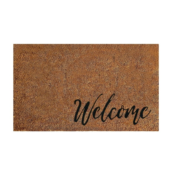 Coir Welcome Mat for Front Door Entrance and Outdoor Home Use Durable Natural Fiber Doormat