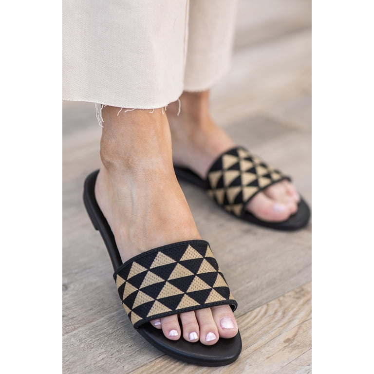 Top Moda Shoes Women Flip Flops Patterned Sandals Casual Slide