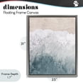 thumbnail image 4 of Stupell Industries Contemporary Beach Top Shore Gray Floating Frame Canvas Art, 25 x 31, by Kim Allen, 4 of 8