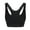 Black, variant on Comfortable Bra - Fashion Women Solid Color Wireless Back Beauty Gathering Chest Cushion Ventilation Yoga Sports Bra Black S