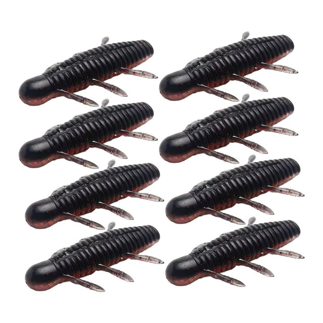Kit de Señuelos de Pesca DYNWAVEMX blando para lubina Walleye 8 señuelos de pesca artificiales