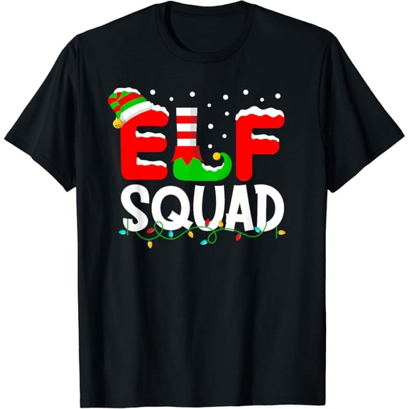 Elf Squad Christmas Matching Family Toddler Boy Girl Funny T-Shirt