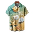 thumbnail image 4 of SCSAlgin Hawaiian Button Down Shirt Unisex, Short Sleeve Tropical Summer Shirt for Beach, Spring, Holiday & Birthday Gift, 4 of 5
