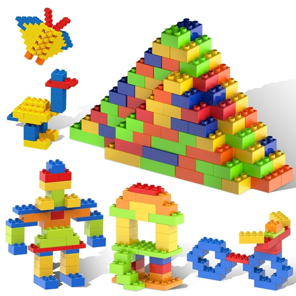 PICASSO-TILES 200 PC Classic Brick Building Blocks, Brick Compatible