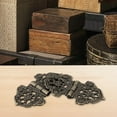 thumbnail image 3 of 10x Antique Wooden Box Hinge Zinc Alloy Wine Box Music Box Wine Case Dollhouse Cabinet Door Hinge Furniture-Hardware, 3 of 8