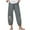 Gray, variant on Aoochasliy Womens Pants Petite Ladies Lady Casual Flowers print Elastic Waist Wide Leg Pants Trousers