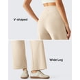 thumbnail image 6 of G4Free BareFeel 25"/27"/29" Inseam High Stretch Wide Leg Yoga Pants Ankle Length Casual Lounge Pants with Pockets, 6 of 7