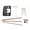Black, variant on Upgrades Door Strikes Plate Repair set with Dowels & Screws Standard Door Lock Latches Reinforcement for Home Use