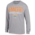 thumbnail image 2 of Men's Champion Heather Gray Tennessee Volunteers Lady Vols Basketball Stack Long Sleeve T-Shirt, 2 of 3