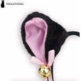 thumbnail image 5 of Disfraz de juego de rol de gato, cola de gatito, cuello de oreja, guante de garra, traje gótico de anime, negro, 5 of 5