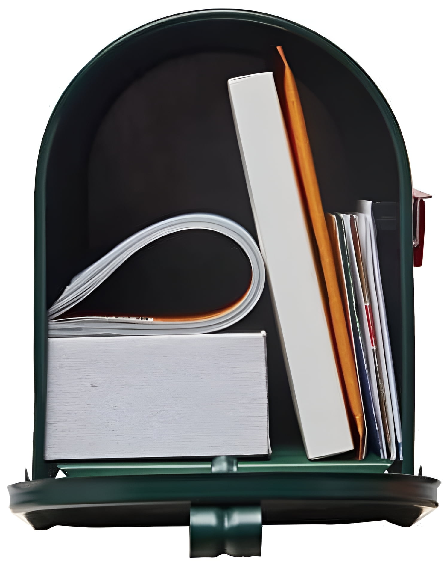 Gibraltar Mailboxes Elite Post-Mount Mailbox - Galvanized Steel, Rust Resistant - Green — Home & Garage Storage, Stackable Design