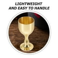 thumbnail image 3 of FENGGUIQU Goblet De Metal Dorado Resistente Para Té Vino Y Multifuncionales, 3 of 8