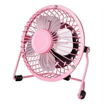 Artrylin Small USB Desk Fan Mini Metal Fan Personal Fan Design Electric Portable Air Circulator Angle Adjustable Quiet Operation for Table Desktop Home Office Travel