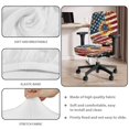 thumbnail image 3 of SCRAWLGOD 4 Pieces Set Cozy Office Chair Protector with Arm Rest Slipcovers Protective Rotating Chair Cover Easy to Remove Boss Swivel Chair Covers, American Flag Sunflower, 3 of 7