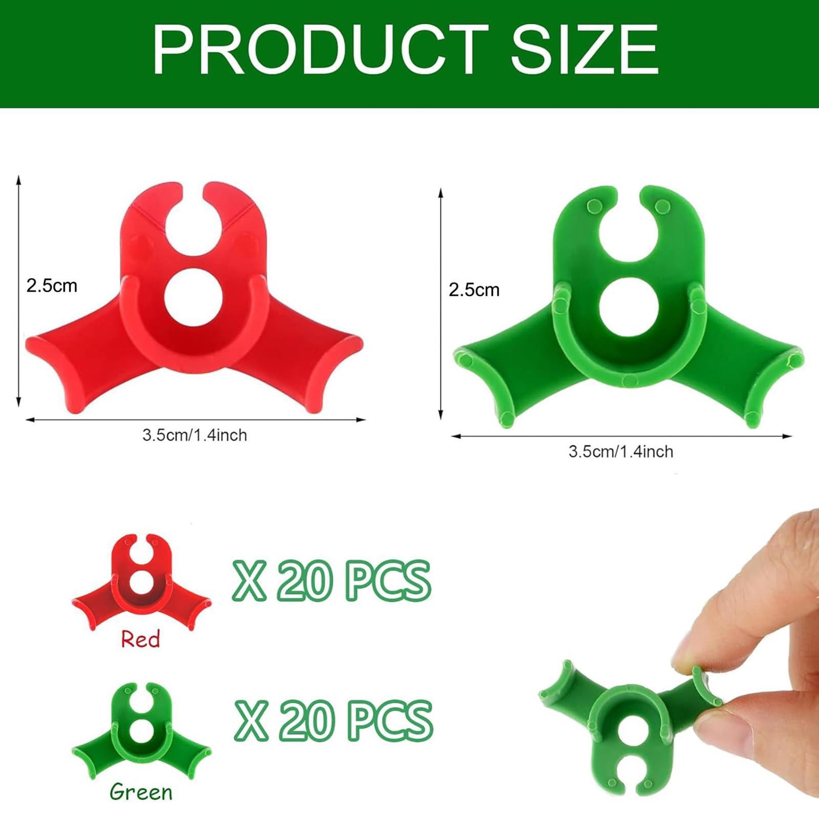 MAGIDEAL 3x 40Pcs Lightweight Plant Stem Support Small Plant 90 Degree Bend