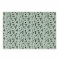 thumbnail image 1 of Cactus Cutting Board, Doodle Style Cartoon Plant Arrangement with Geometrical Background Foliage, Decorative Tempered Glass Cutting and Serving Board, Small Size, Mint Black Beige, by Ambesonne, 1 of 1