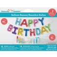 thumbnail image 2 of Rainbow Foil Birthday Balloon Banner 168" x 16", 13 Letters, 2 of 2