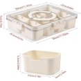 thumbnail image 2 of Snack Box Container, Divided Serving Tray with Lid and Handle Snackle Box Container, Snack Organizer for Adults Fruit Tray, Veggie Tray, Perfect for Party, Entertaining, 2 of 7