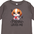 thumbnail image 4 of Inktastic Papaw Loves Me Grandchild Puppy Boys or Girls Long Sleeve Toddler T-Shirt, 4 of 5