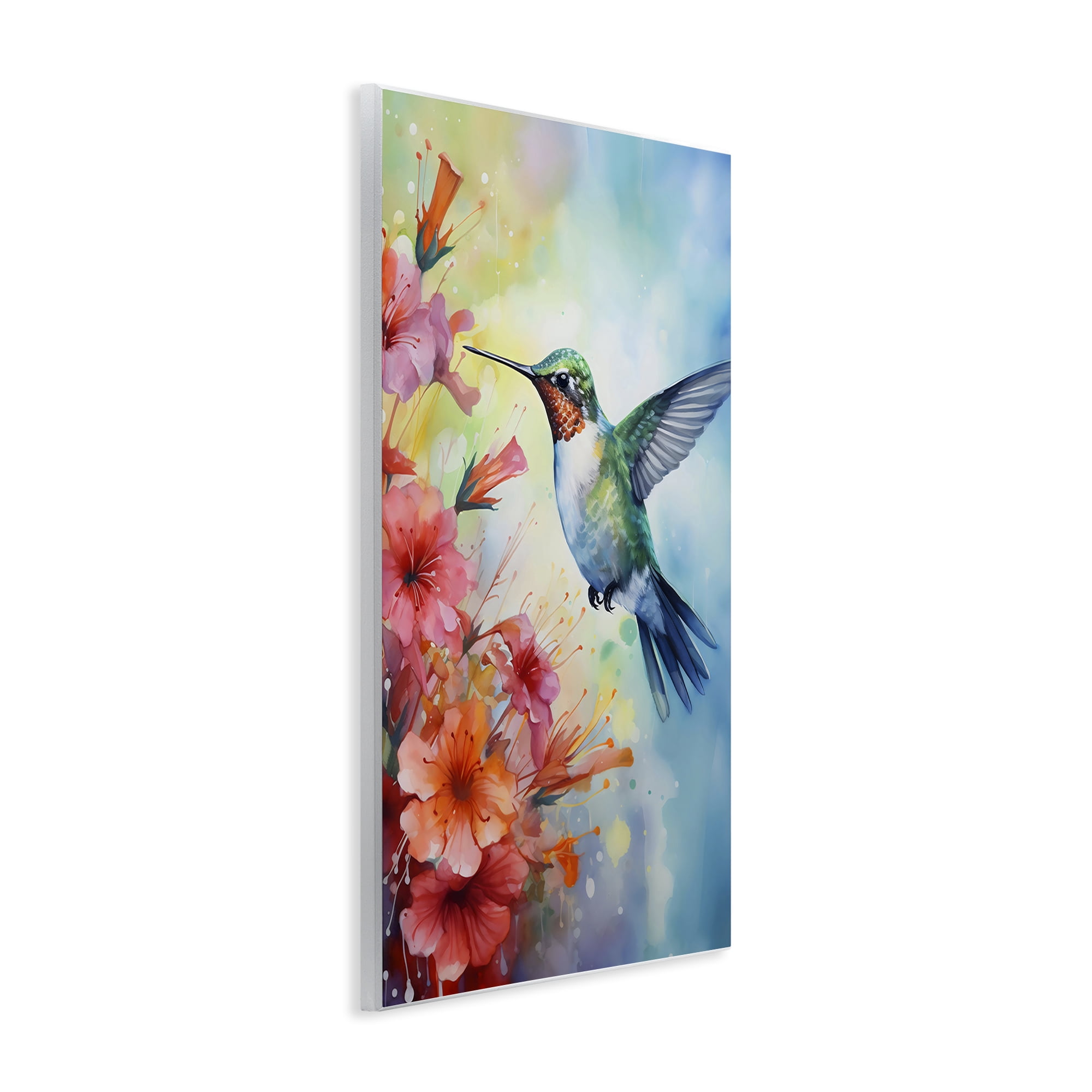 Stupell Industries Hummingbird Hibiscus Serenade Wall Plaque Art, design by Creative Studio