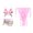 Pink, variant on Belly Dance Costume Women Butterfly Top Tassel Waist Belt Hip Scarf Practice Wear Gypsy Dancer Outfit Suit Sets 3pcs