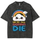 thumbnail image 2 of New Fashion We Are All Die Y2K Men Women Unisex Harajuku Washed T-Shirt Streetwear Retro Cotton T Shirts Tees, 2 of 4