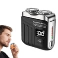 thumbnail image 5 of Mbvtdt Portable Mini Electric Shaver, Dual Ring Rotary Rechargeable Razor, Wet Dry USB Travel Shaver for Men Home Personal Grooming, 5 of 5
