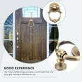 thumbnail image 3 of HIAKDOFT Classic European Zinc Alloy Door Knocker Golden Decorative Home Front Door Hardware, 3 of 8