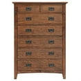 thumbnail image 3 of Sunset Trading Mission Bay 6-Drawer Solid Wood Bedroom Chest in Amish Brown, 3 of 5