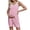 Light pink, variant on Maternity Women Solid Color Sleeveless Overalls Casual Loose Jumpsuit Shorts