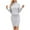 Grey, variant on XZNGL Long Sleeve Dress Women Womens New Solid Color Long Knitted Minimalist Style High Neck Sweater Dress Sweater Dress for Women Sexy Long Sweater Dress for Women Sexy Sweater Dress for Women