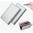 thumbnail image 1 of 2pz Tarjetero Metal Acero Inoxidable Cartera Credito, 1 of 4