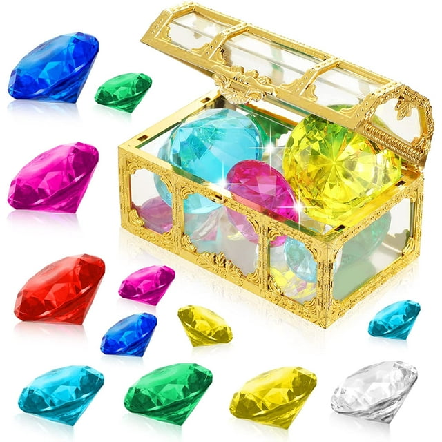 Diving Gem Pool Toy, Scheam10 Colorful Big Diamond Diving Toy with ...