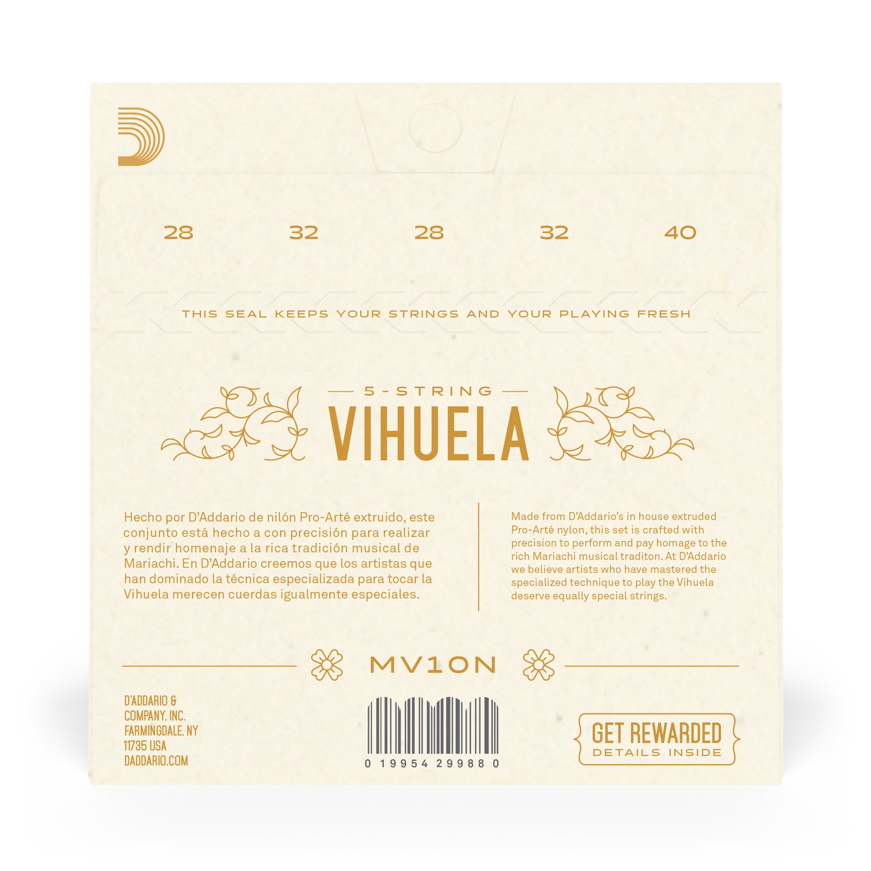 D'Addario Vihuela Strings  5-Sets Normal Tension
