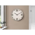 thumbnail image 3 of Clocks - 20" Round - Wall Clock - Black - White - Modern, 3 of 6