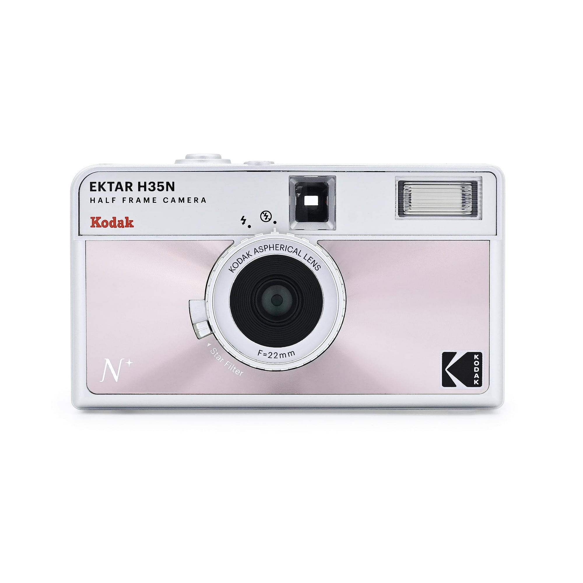 KODAK EKTAR H35N Half Frame Retro Film Camera (Glazed Pink) Plus a