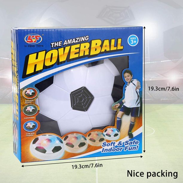Air Power Football Rechargeable Avec 2 Buts - Jouet Enfant Hover Ballon Foot LED Intérieur Extérieur