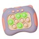 thumbnail image 2 of Juego de burbujas de empuje rápido, juguete educativo de descompresión iluminado, rompecabezas Pop, juguete para adultos, niños, ancianos, Taro púrpura, 2 of 9