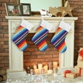 thumbnail image 7 of Coolnut Christmas Stocking Personalized Mexican Serape Stripes Large Candy Stocking Hanging Gift Xmas Stockings Decoration 1 PC for Family Holiday Party Ornaments Decor Fireplace, 7 of 7