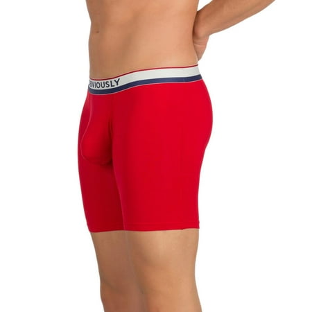 

Men s Obviously A09 PrimeMan 6 Inch Boxer Brief (Red S)