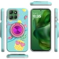 thumbnail image 6 of For Apple iPhone 16e Case, Pattern Design Hybrid with Invisible Ring Stand & Magnetic Back, Shockproof Protective Grip Phone Cover (Pineapple Love Vibe), 6 of 8