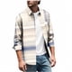 thumbnail image 2 of Seeotter Mens Stretchy Knit Plaid Shirt Long Sleeve Button Down Shirts Casual Western Cowboy Tops, 2 of 5