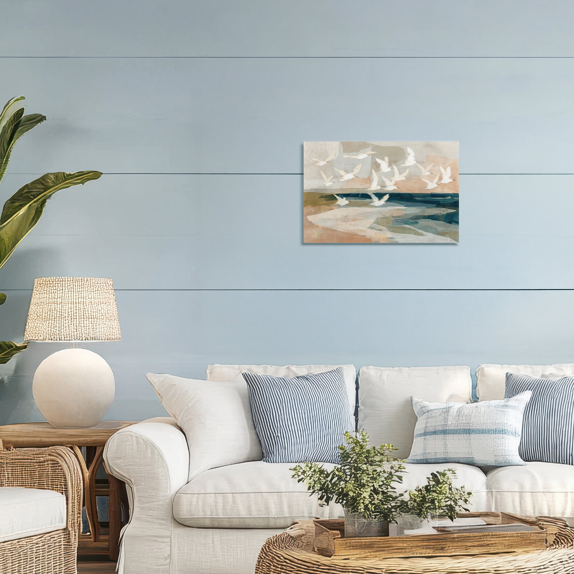 Stupell Industries Birds in Flight Over Water Canvas Wall Art, design by Chromatic Storm Studio