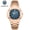 Rose gold case with blue dial and steel strap, variant on Luxury Men's Quartz Watch Fashion Trend Business Men's Wristwatch Luminous Calendar Waterproof Watch