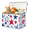 Color 3, variant on Jiaoprinted Cute Puppy Dog Large Toy Storage Box with Lid and Divider, Butterflies Foldable Toy Storage Organizer, Stackable Storage Container Home Organization, 85L