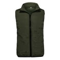 thumbnail image 2 of hgsbede Men's Autumn Winter Zipper Fashion Pure Color Waistcoat Vest Top Coat, 2 of 8