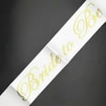 thumbnail image 3 of WUXIAB Bride To Be Sash,Bachelorette Party Sash,Bridal Shower Sash,Engagement Party Sash,Bachelorette Decor Sash,Bridal Shower Decor,Hen Party Supply,Wedding Party Favor, 3 of 4