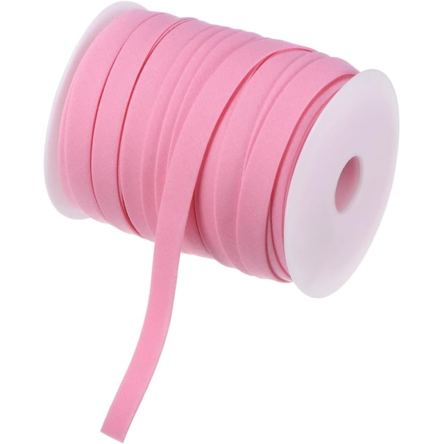 Double Fold Bias Tape 1/2 Inch 55 Yards Cotton Pink Sewing Binding